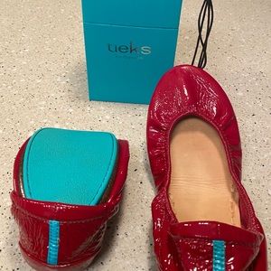 Tieks Size 8 Ruby Red Patent
